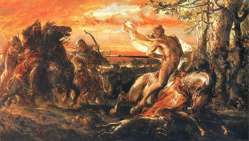 Jan Matejko The death of Leszek the White. oil painting picture